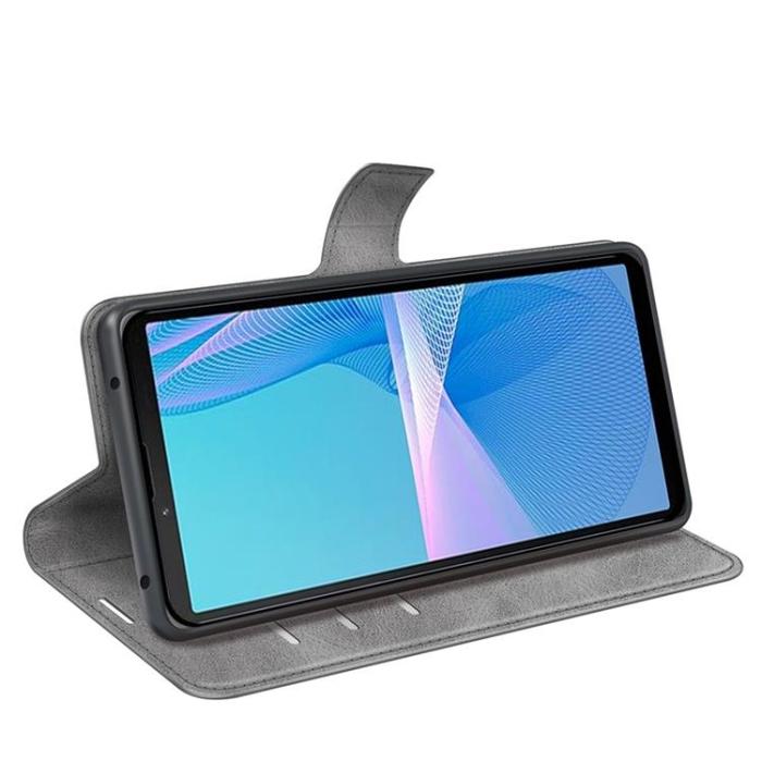 A-One Brand - Sony Xperia 10 IV Plånboksfodral Flip Folio - Grå