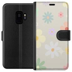 iSecrets - Plånboksfodral till Samsung Galaxy S9 med fejdande blommor