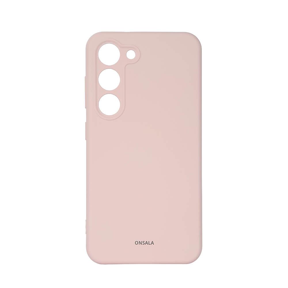 ONSALA Galaxy S23 5G Skal Silikon - Chalk Rosa | 2353 | AlltMobil