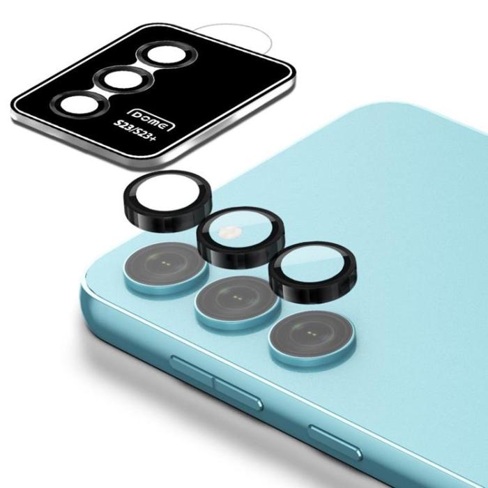 UTGATT - Whitestone Galaxy S23/S23 Plus Kameralinsskydd i Härdat Glas EZ - Clear