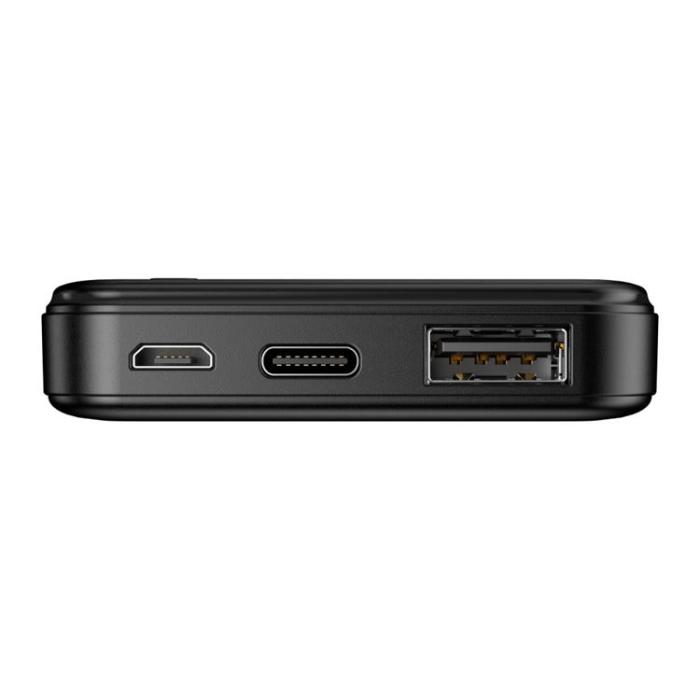 Maxlife - Maxlife Powerbank 5000mAh USB-C/Micro-USB 2.4A - Svart