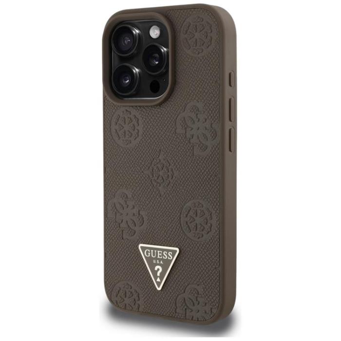 Guess - Guess iPhone 16 Pro Mobilskal MagSafe Hot Stamp Peony Triangle
