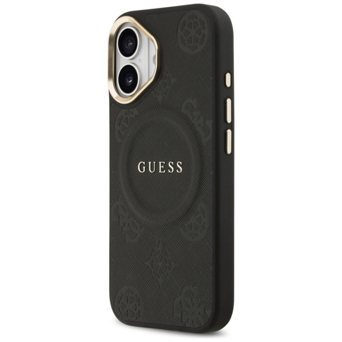 Guess - Guess iPhone 17 Mobilskal Magsafe Peony Hot Stamp - Svart