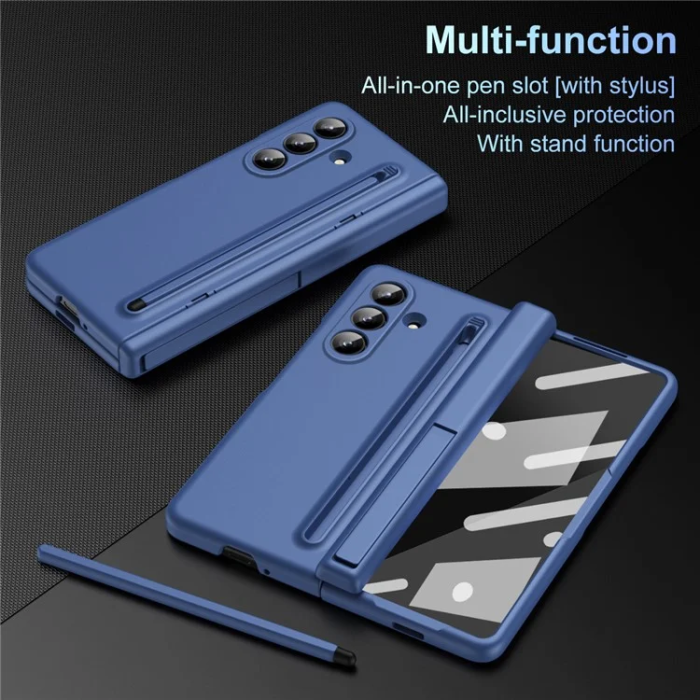 A-One Brand - Galaxy Z Fold 7 Mobilskal Kickstand med Stylus och Härdat Glas