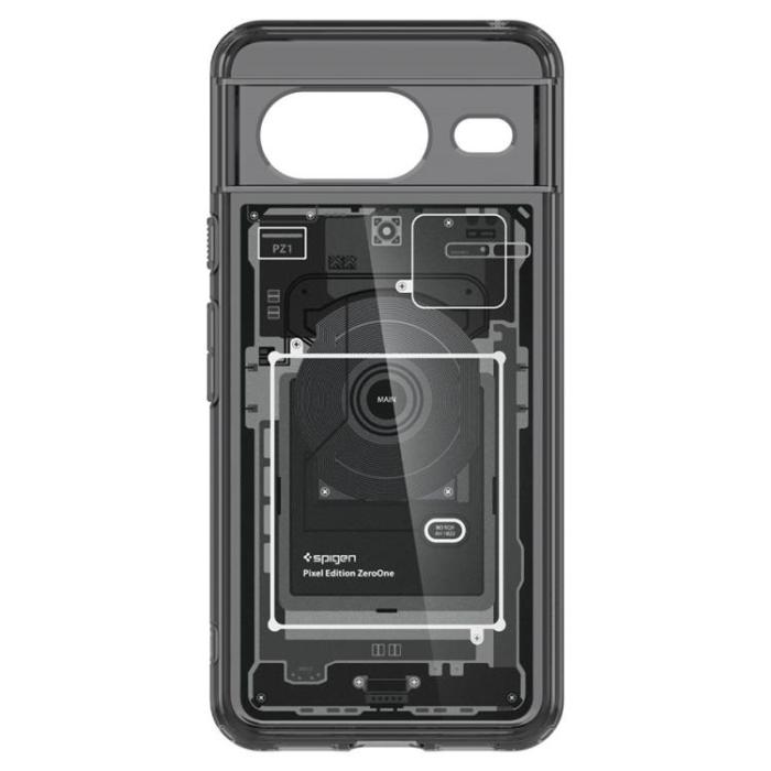 UTGATT - Spigen Google Pixel 8 Mobilskal Ultra Hybird - Zero One