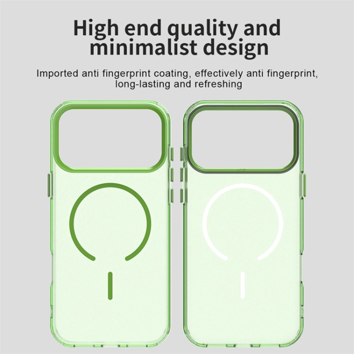 A-One Brand - iPhone 17 Pro Mobilskal MagSafe C-shaped Candy Color - Grön