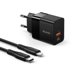 OEM - MCDODO MDD Hydrogen Series Snabbladdare 20W USB-A + Type-C - Svart