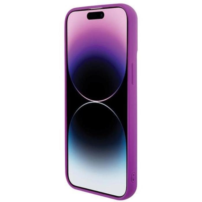 Guess - Guess iPhone 15 Pro Max Mobilskal Disco Metal Script - Rosa