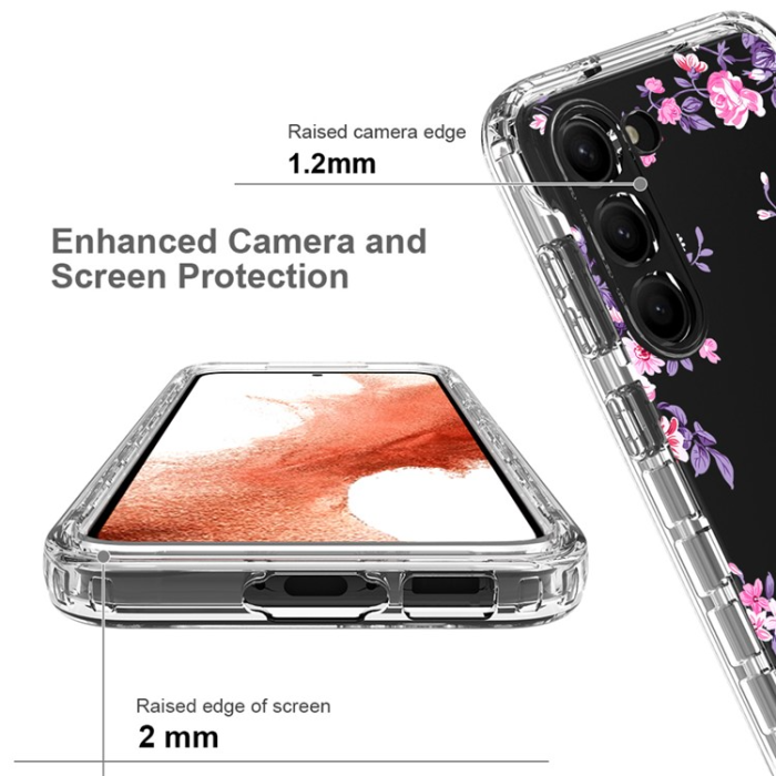 OEM - Galaxy S23 Plus Skal Pattern Printing - Flower