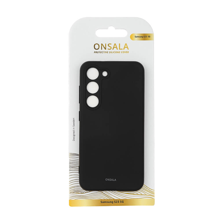Onsala - Onsala Galaxy S23 5G Mobilskal Silikonkänsla - Svart