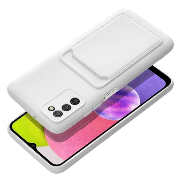 Forcell - Forcell Galaxy A03s Skal Korthållare - Vit