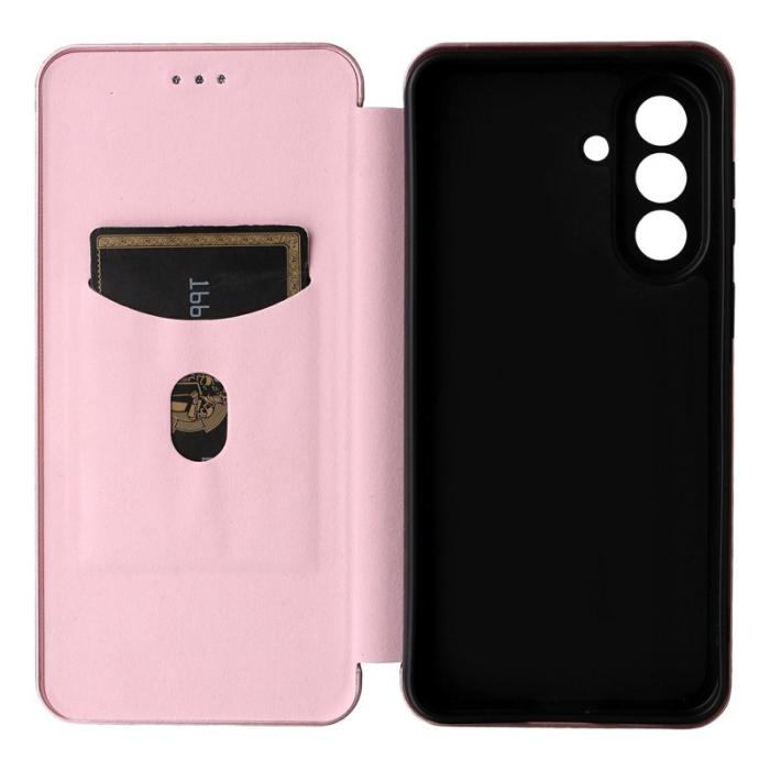 OEM - Mobilskal till Samsung Galaxy A57 PU Läder Drop-Skydd - Roséguld