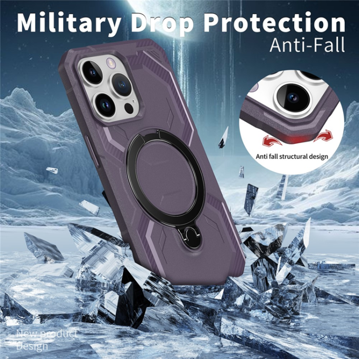 A-One Brand - iPhone 13 Pro Mobilskal MagSafe Kickstand TPU + PC - Lila