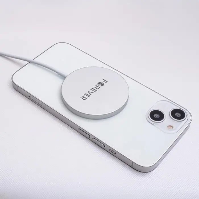 Forever - Forever Magnetisk MagSafe Trådlös Laddare 15W - Grå