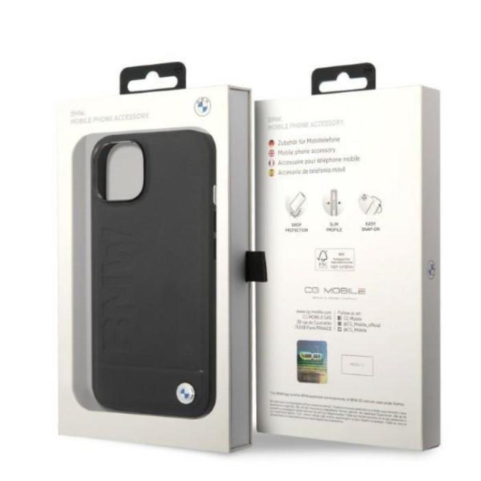 BMW - BMW iPhone 14 Skal Magsafe Signature Logo Imprint - Svart