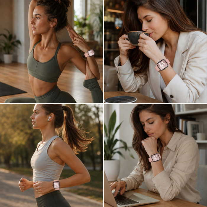Tech-Protect - Tech-Protect Huawei Watch Fit 3/4/4 Pro/5/5 Pro Armband Nylon - Ljusrosa