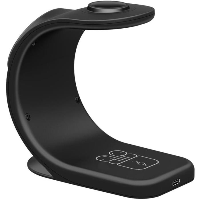 Celly - Celly 3-in-1 Trådlös Laddare Magsafe Laddställ 15W/3W/2W