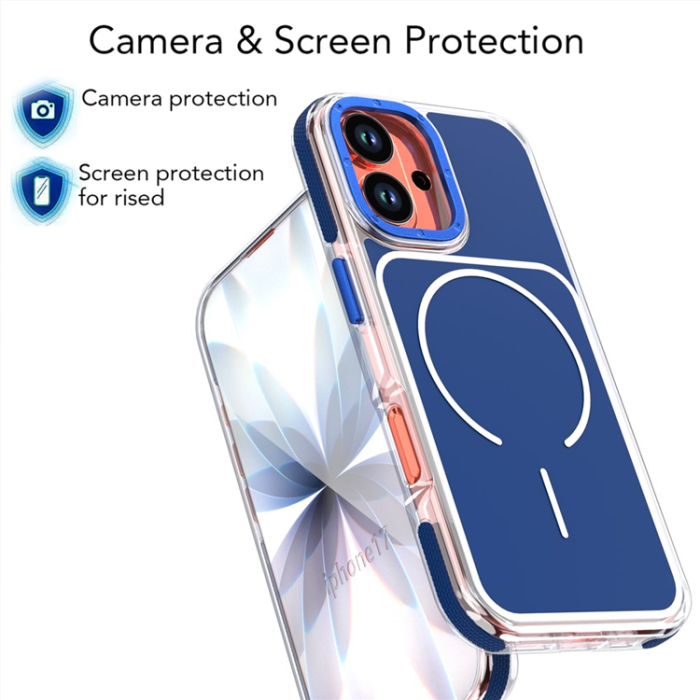 A-One Brand - iPhone 17 Mobilskal MagSafe Dual Färg Shockproof - Blå