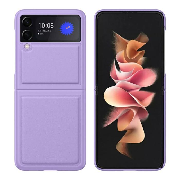 A-One Brand - Drop-Proof Äkta lader Skal Samsung Galaxy Z Flip 3 - Lila