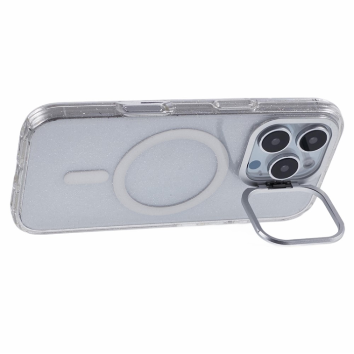 KIGC - KIGC iPhone 16 Pro Mobilskal MagSafe Epoxy Kickstand - Vit