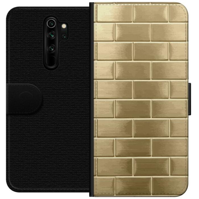 iSecrets - Plånboksfodral till Xiaomi Redmi Note 8 Pro med Gyllene Murstenar