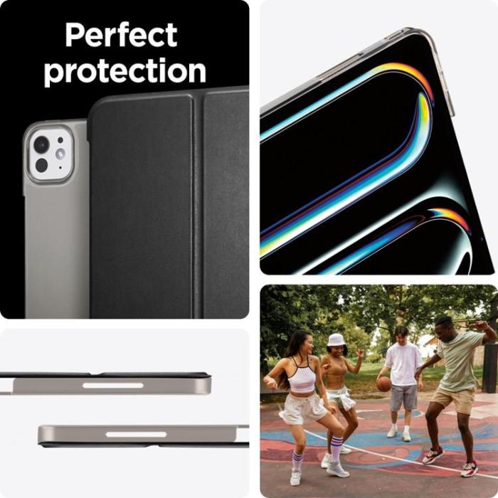 UTGATT - Spigen iPad Pro 13 (2024) Fodral Smart Fold - Svart