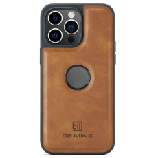 DG.MING - DG.MING iPhone 16 Pro Mobilskal Anti-Drop Läder - Brun