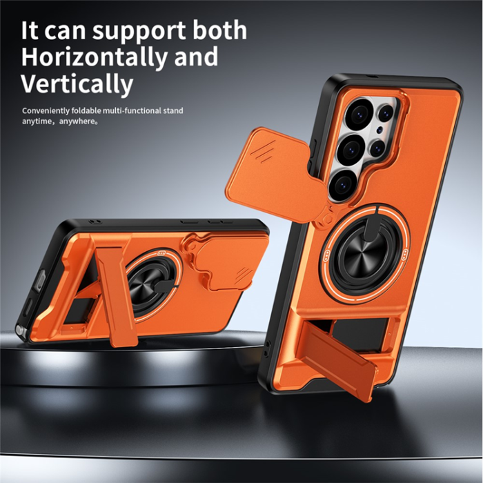 A-One Brand - Galaxy S26 Ultra Mobilskal MagSafe med Camera Lens Slider Ringhållare