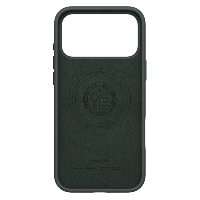Spigen - Spigen iPhone 17 Pro Max Mobilskal Magsafe Silikon Fit - Abyss Grön