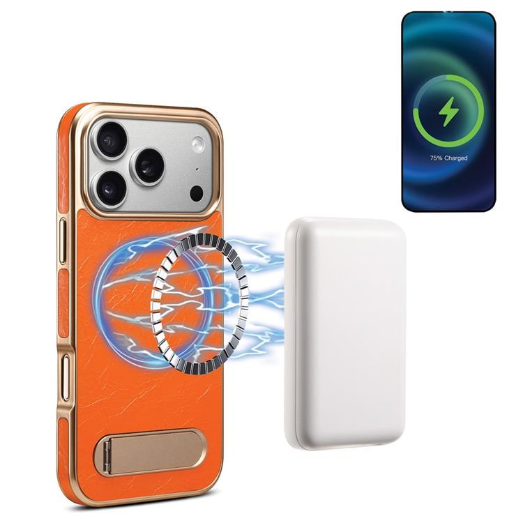DENIOR iPhone 17 Pro Max Mobilskal MagSafe A25+1 Electroplating - Orange | 2353 | AlltMobil