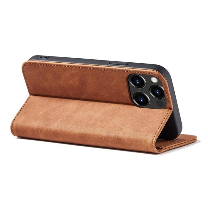 OEM - iPhone 13 Pro Plånboksfodral Magnet Fancy - Brun