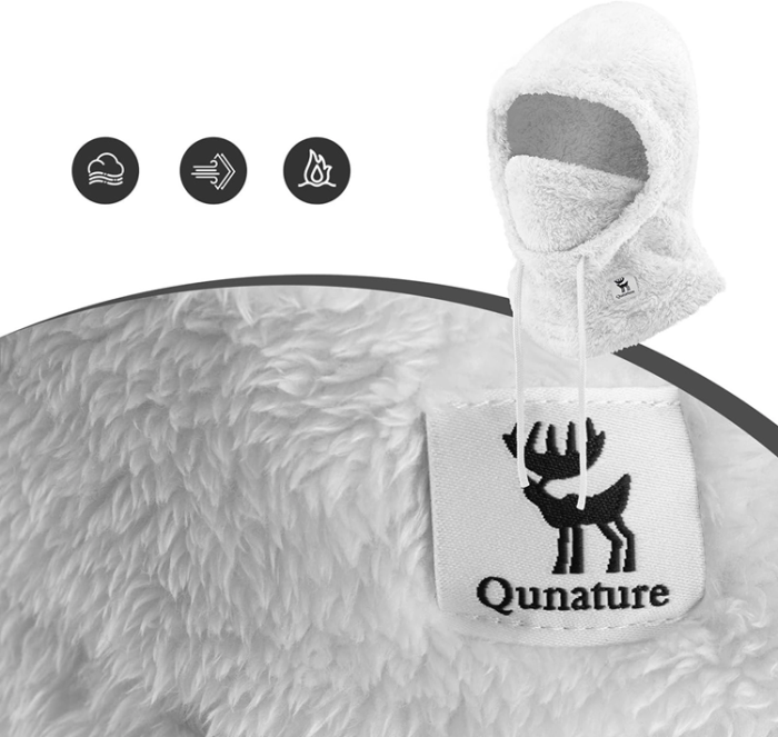 Qunature - Qunature Ski Balaclava Storlek L Arctic Velvet - Vit