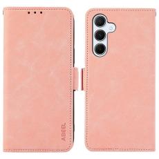 ABEEL - ABEEL Mobilfodral f&ouml;r Samsung Galaxy S26 Plus Konstl&auml;der St&auml;llfunktion RFID Rosa