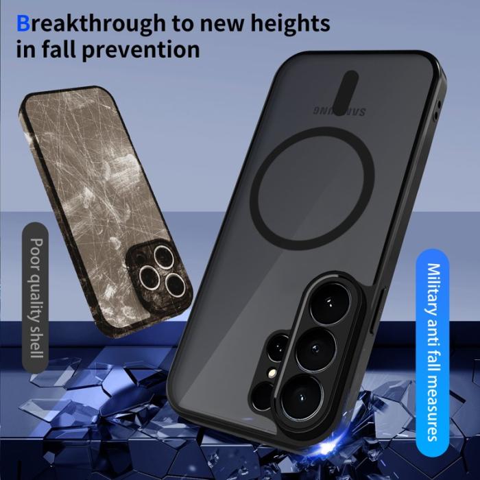 OEM - Mobilskal för Samsung Galaxy S26 Ultra Magnetiskt PC + TPU - Transparent