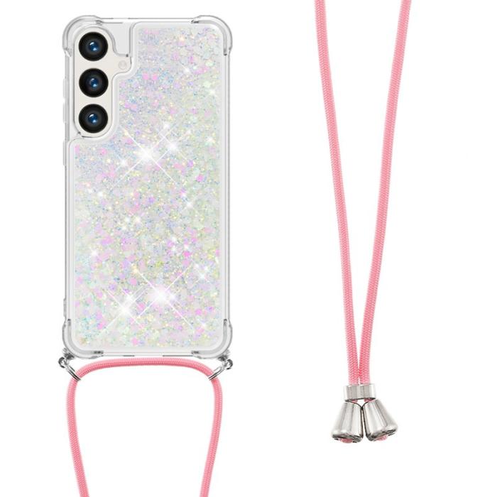 OEM - Mobilskal för Samsung Galaxy S26 Plus TPU med snodd - Laser / Hjärtan