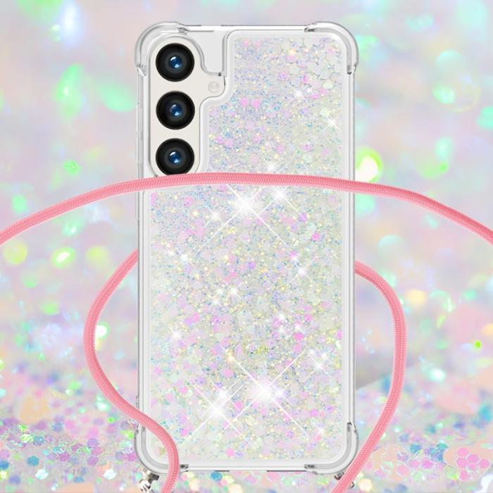 OEM - Mobilskal för Samsung Galaxy S26 Plus TPU med snodd - Laser / Hjärtan