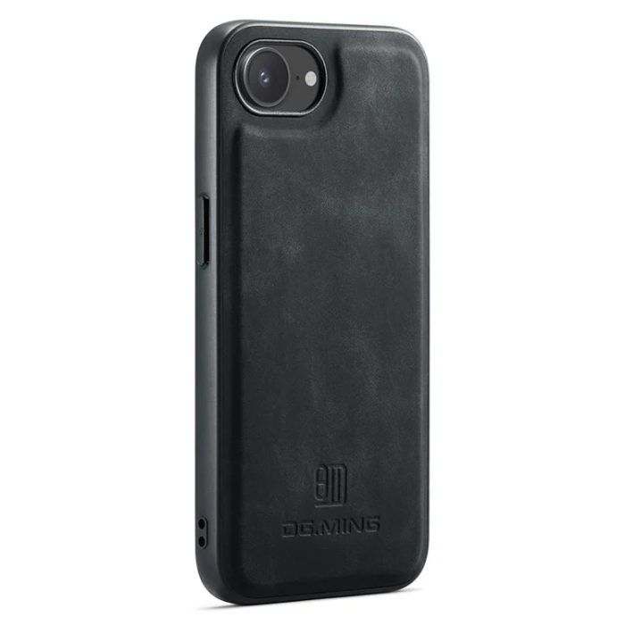 DG.MING - DG.MING iPhone 16e Mobilskal Hybrid Läder - Svart