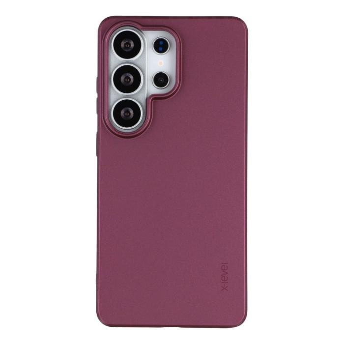 X-Level - X-Level Mobilskal för Samsung Galaxy S26 Ultra Soft TPU - Vinröd