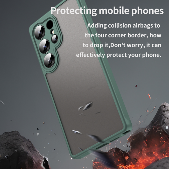 WANLONFENG - WANLONFENG Galaxy S25 Ultra Mobilskal FD Series Skin - Grön