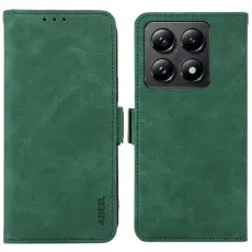 ABEEL - ABEEL Mobilskal till Xiaomi 14T Pro KonstL&auml;der Folio St&auml;ll Gr&ouml;n