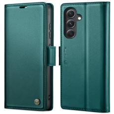 Caseme - CASEME Pl&aring;nboksfodral Konstl&auml;der f&ouml;r Samsung Galaxy S23 FE - Gr&ouml;n