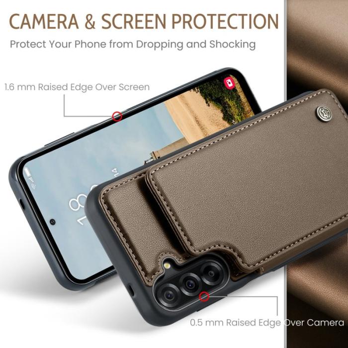 Caseme - CASEME C22 Fodral för Samsung Galaxy A17 5G/4G - Brun