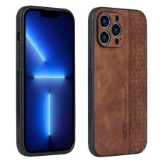 AZNS - AZNS iPhone 13 Pro Fodral KonstL&auml;der - Drop-s&auml;ker - Brun