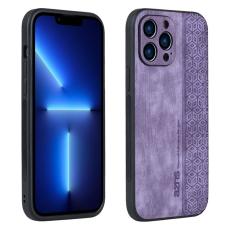 AZNS - AZNS iPhone 13 Pro Fodral KonstL&auml;der - Drop-s&auml;ker - Lila