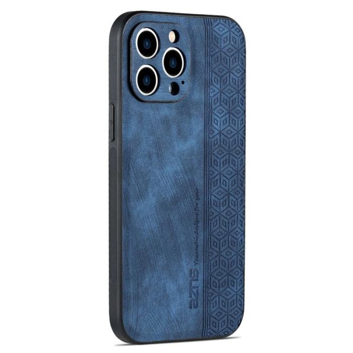 AZNS - AZNS iPhone 13 Pro Fodral KonstLäder - Drop-säker - Blå