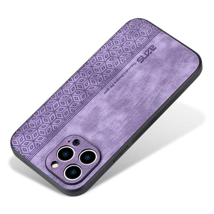 AZNS - AZNS iPhone 13 Pro Fodral KonstLäder - Drop-säker - Lila