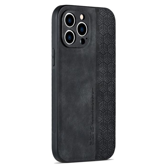 AZNS - AZNS iPhone 13 Pro Fodral KonstLäder - Drop-skydd - Svart