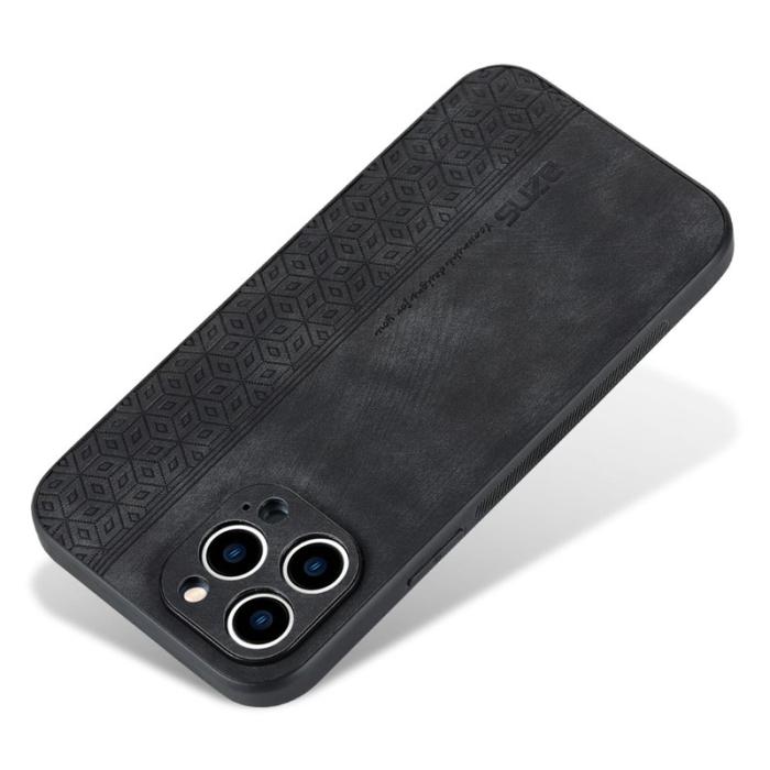 AZNS - AZNS iPhone 13 Pro Fodral KonstLäder - Drop-skydd - Svart