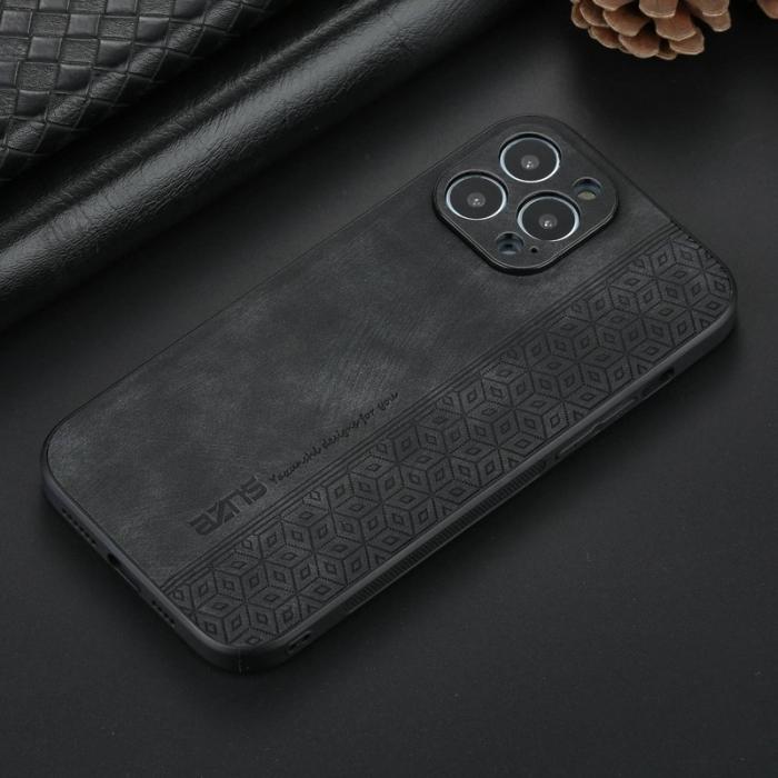 AZNS - AZNS iPhone 13 Pro Fodral KonstLäder - Drop-skydd - Svart