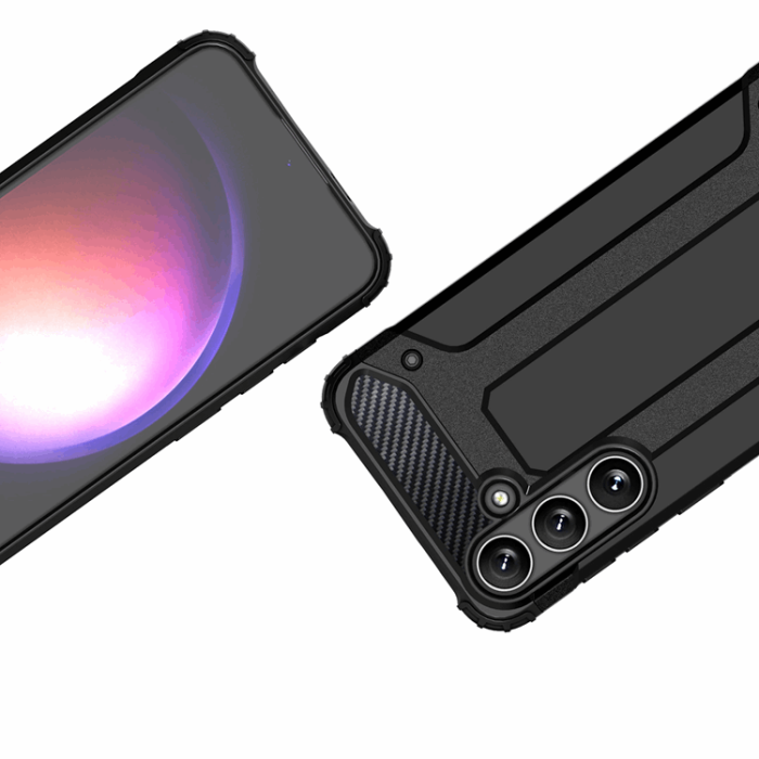 OEM - Galaxy S24 FE Mobilskal Hybrid Armor - Svart